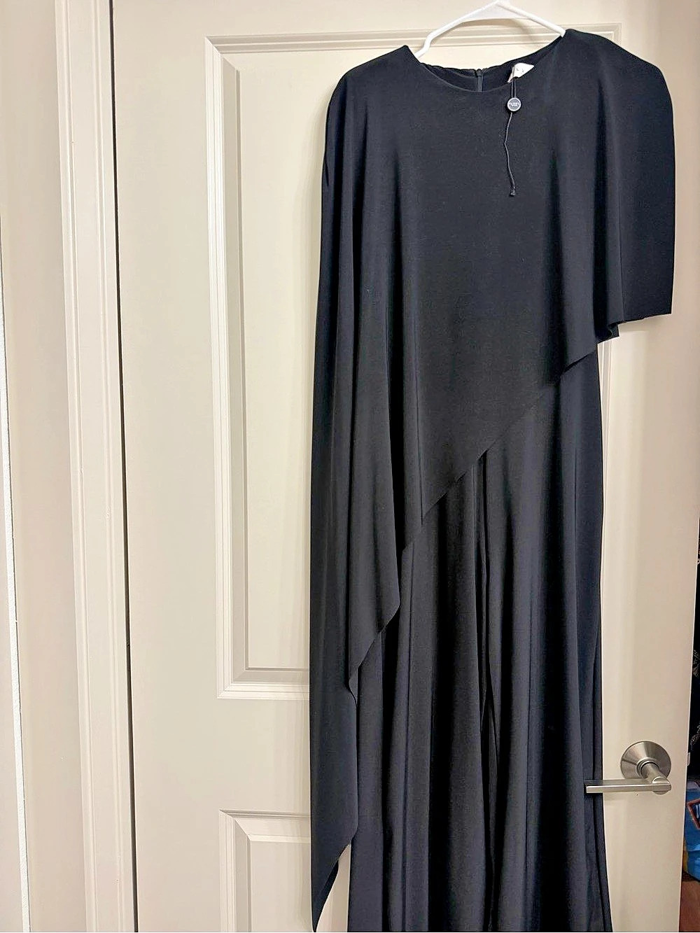 Club L London Black Wide Leg Jumpsuit Size Medium Like New